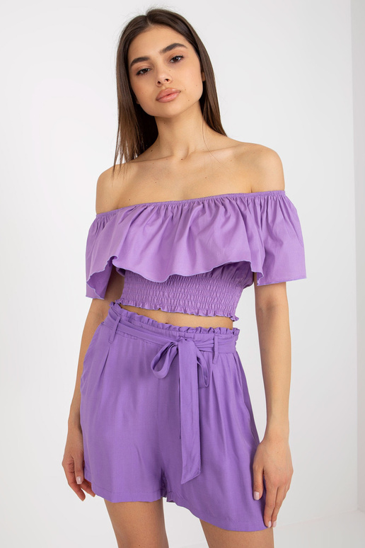 Violeti ikdienas šorti ar jostu FRESH...