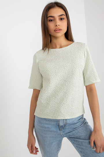 Gaiši zaļa svinīga blūze ar... 2