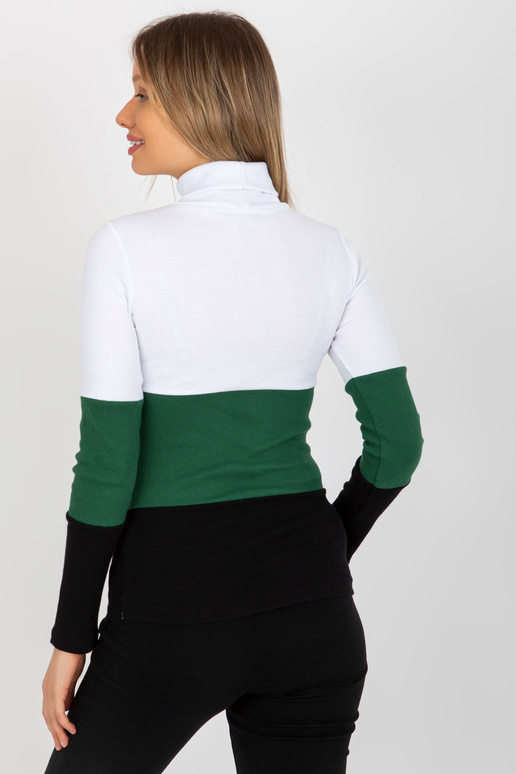 Balta un melna sieviešu pamata blūze...