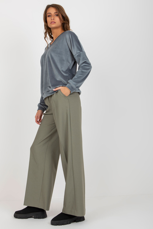 Netīri zila velūra džemperis bez...