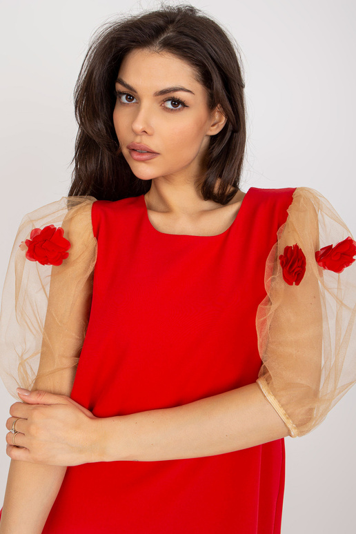 Sarkanā kamieļu kokteiļu kleita ar...