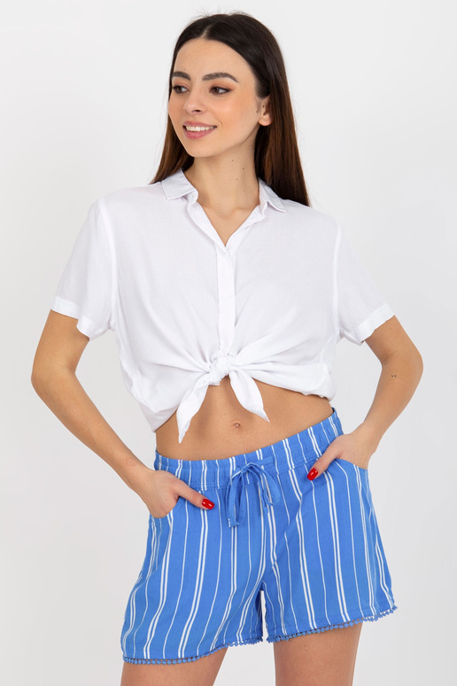 Zili vasaras brīvdienu šorti ar...