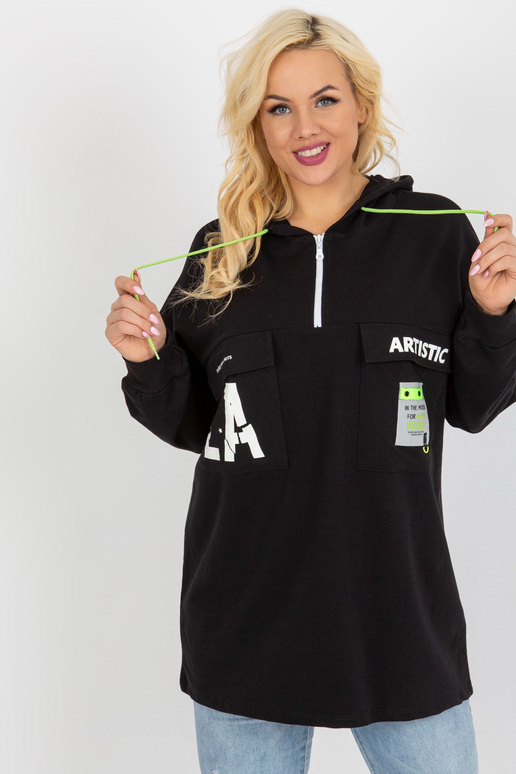 Melns garāks plus izmēra sporta...