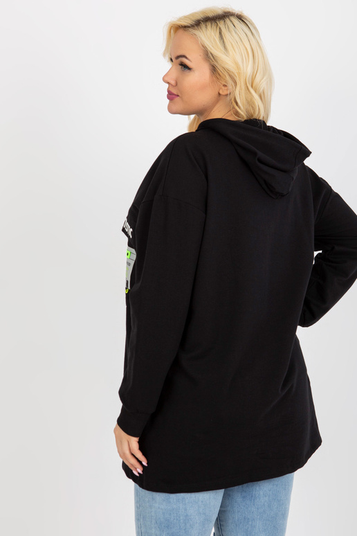 Melns garāks plus izmēra sporta...