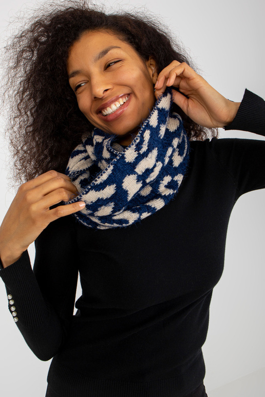 Tumši zils-gaiši bēšs sieviešu raksta...