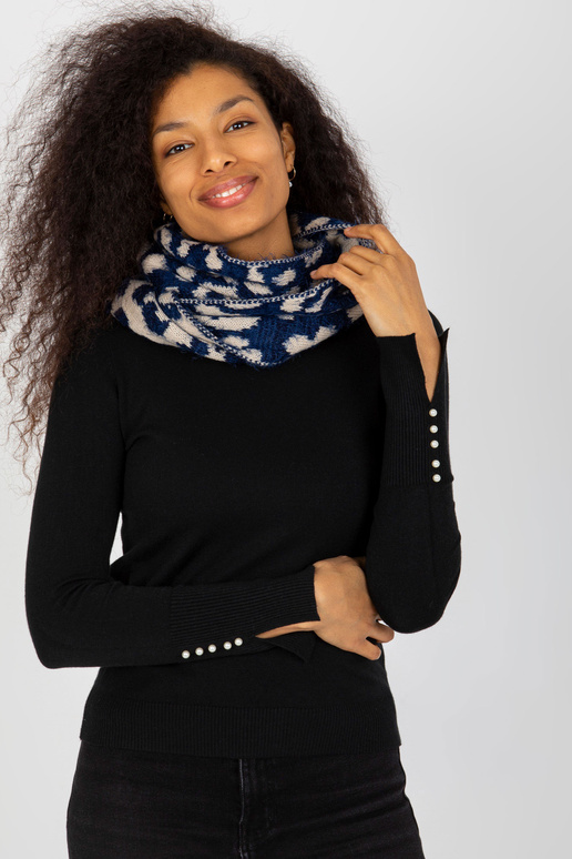 Tumši zils-gaiši bēšs sieviešu raksta...