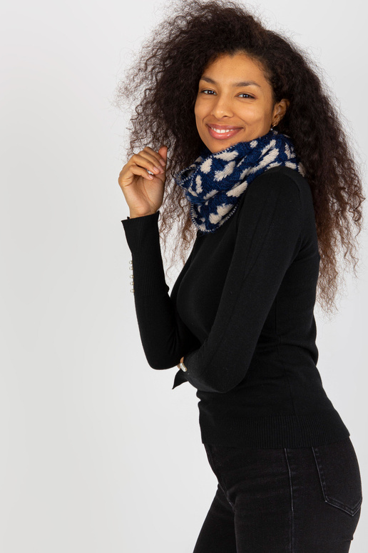 Tumši zils-gaiši bēšs sieviešu raksta...