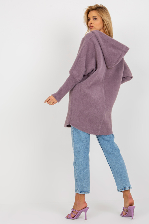 Violets sieviešu Alpakas mētelis ar...