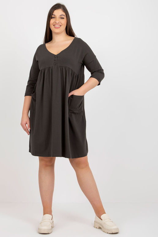 Haki krāsas džemperkleita liela...