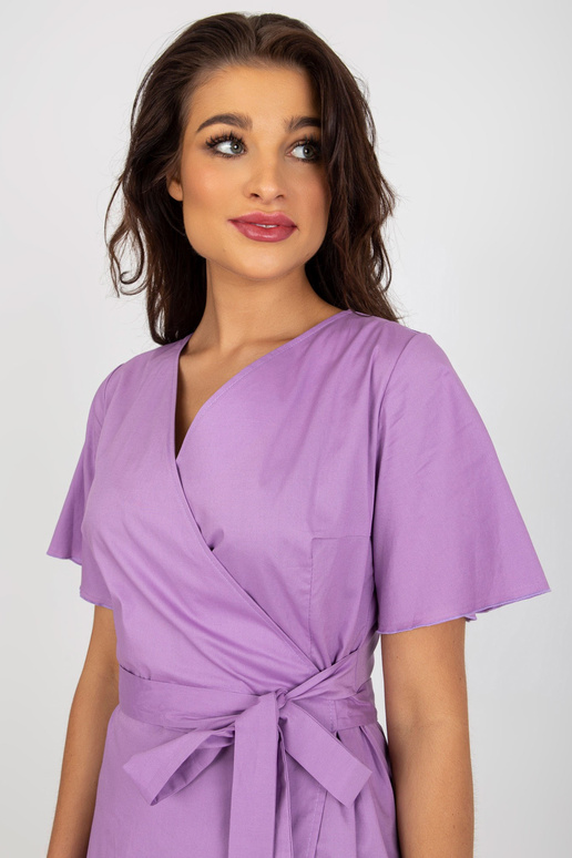 Gaiši violeta volānu kleita ar īsām...