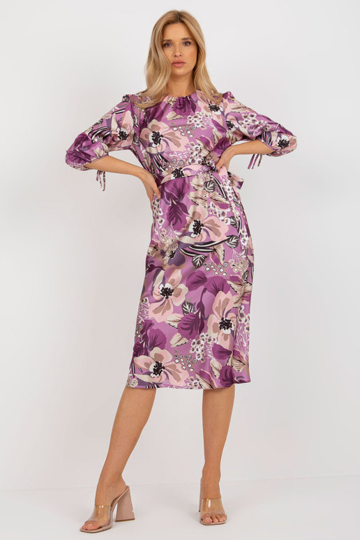 Violeta 3/4 piedurkņu puķaina Midi...