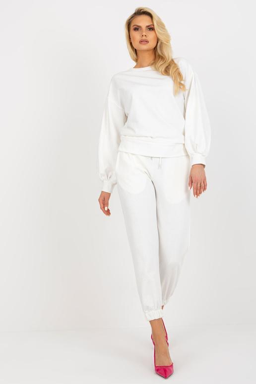 Ecru ikdienas komplekts ar platām...