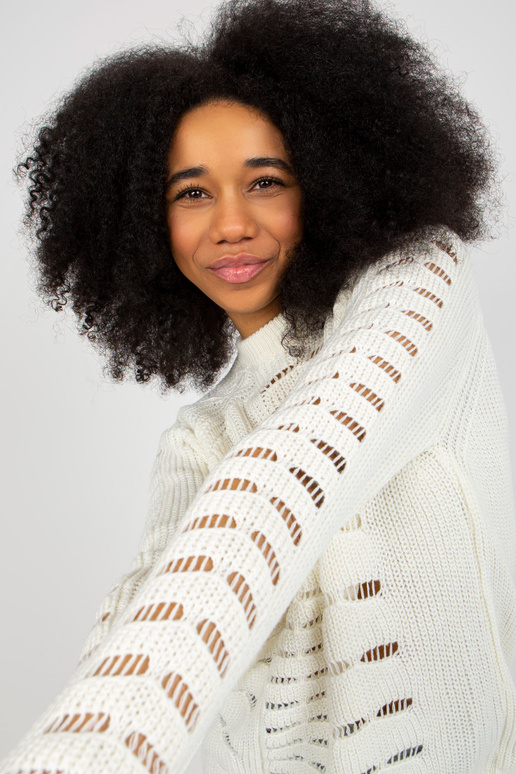 Ecru sieviešu liela izmēra džemperis...