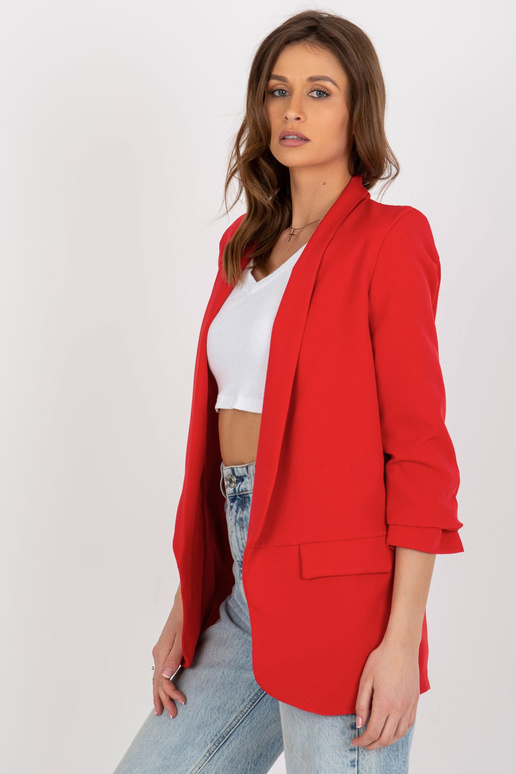 Sarkana eleganta jaka ar oderi Adela Sarkana eleganta jaka ar oderi Adela