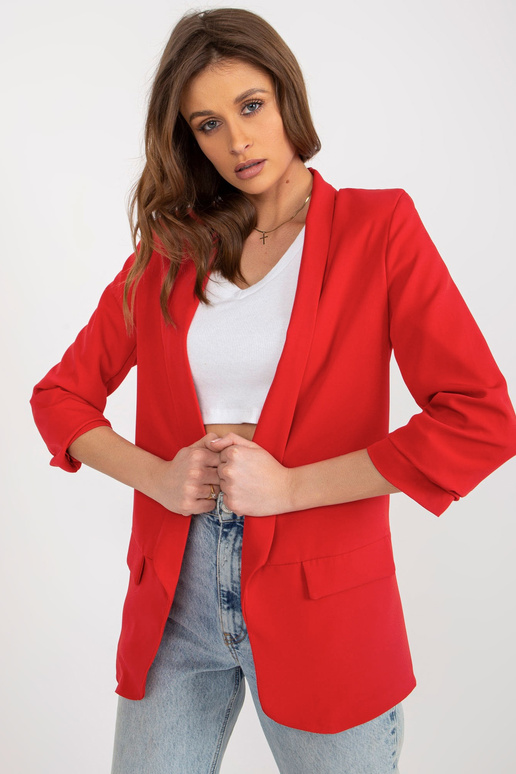 Sarkana eleganta jaka ar oderi Adela Sarkana eleganta jaka ar oderi Adela
