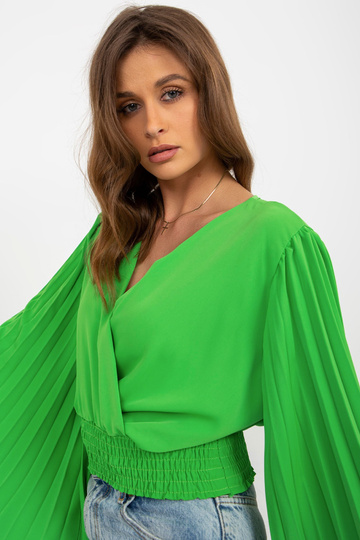 Gaiši zaļa svinīga blūze ar... 2