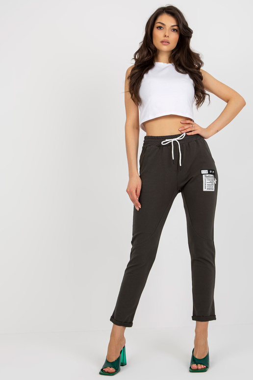 Khaki krāsas sieviešu sporta bikses...