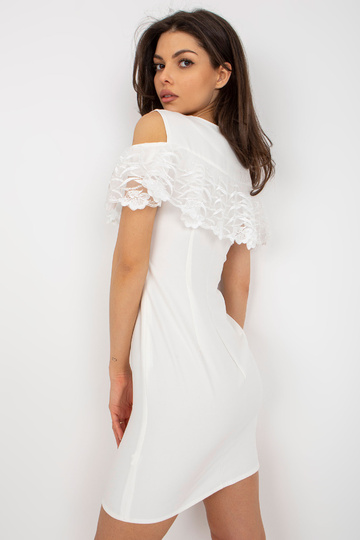 Ecru mini kokteiļkleita ar... 2