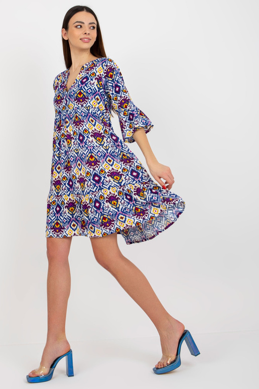 Violeta kleita ar brīvu V veida kakla...