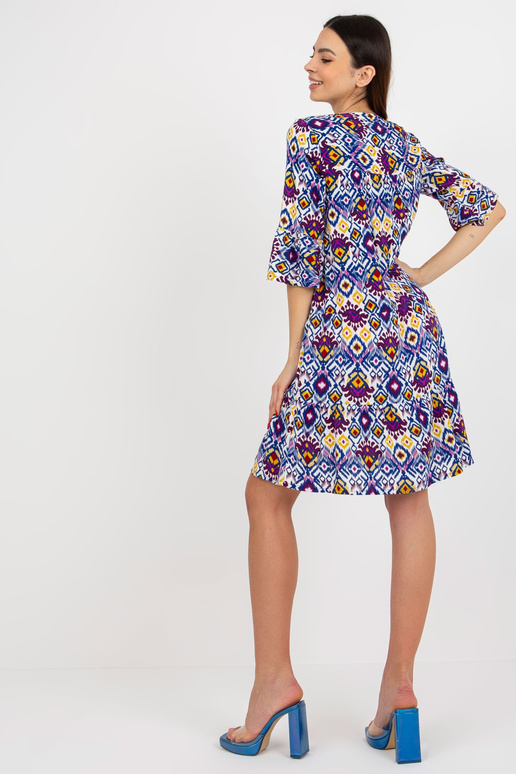 Violeta kleita ar brīvu V veida kakla...