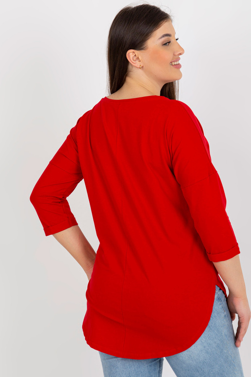 Sarkana kokvilnas liela izmēra pamata...