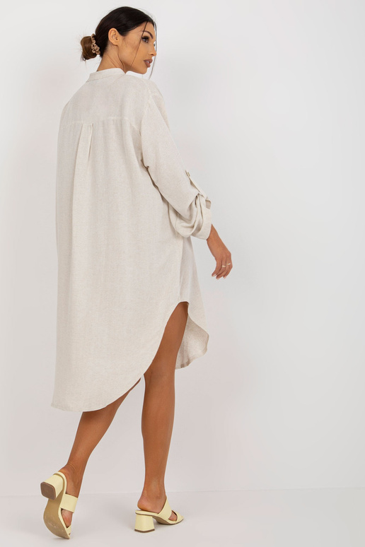 Gaiši bēša kleita ar stāvapkakli OCH...