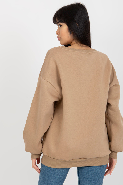 Tumši bēšs sieviešu sporta krekls bez...