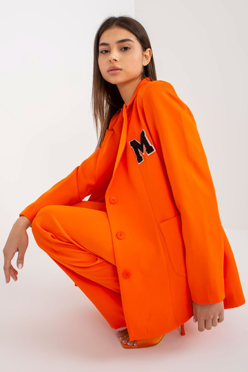 Oranžs ikdienas uzvalka žakete 2