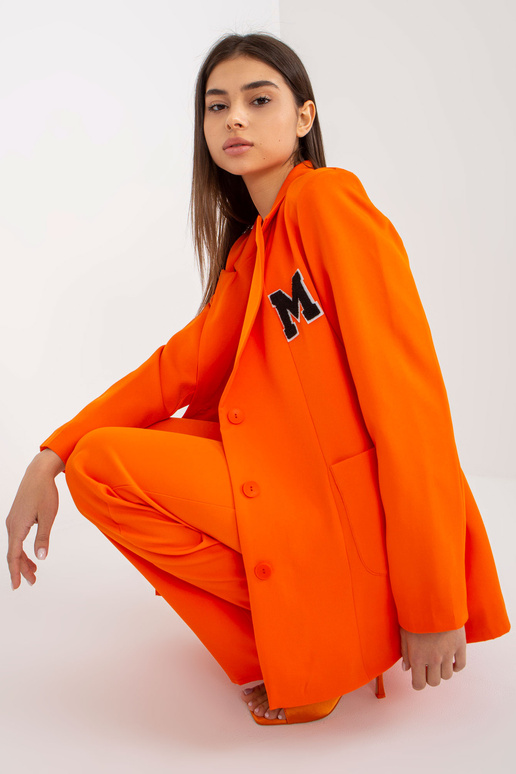 Oranžs ikdienas uzvalka žakete Oranžs ikdienas uzvalka žakete