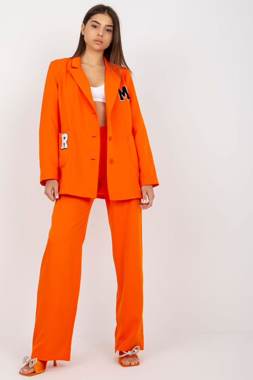 Oranžs ikdienas uzvalka žakete Oranžs ikdienas uzvalka žakete