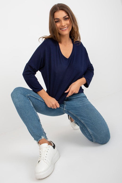 Blūze-RV-BZ-7663.05- tumši zila