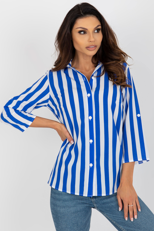 Blūze-LK-BZ-509300.70P-balta un zila