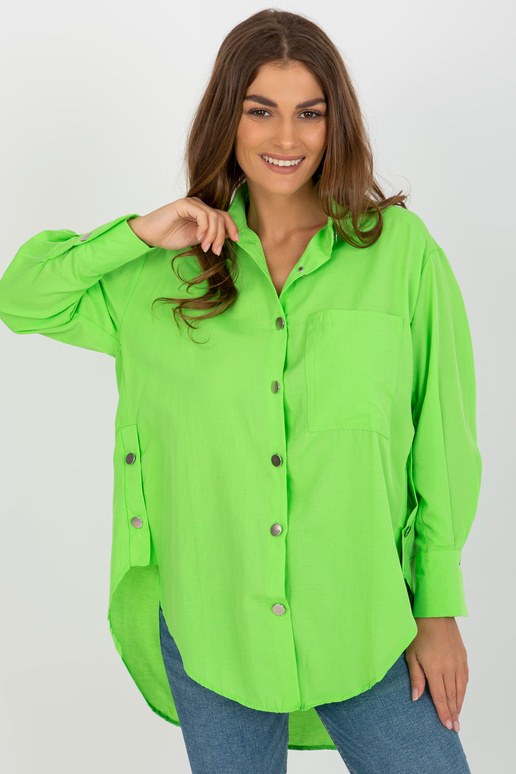 Gaiši zaļš asimetrisks oversize...