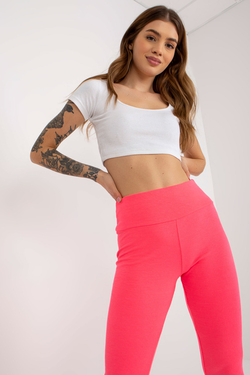 Fluo rozā kokvilnas legingi pamata...