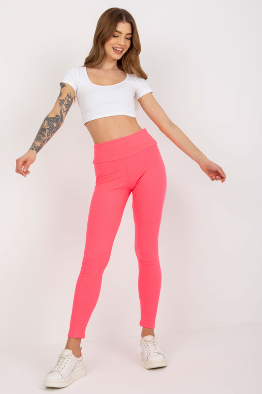 Fluo rozā kokvilnas legingi pamata...