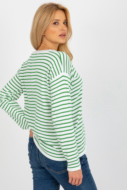 Balts un zaļš klasisks svītrains...