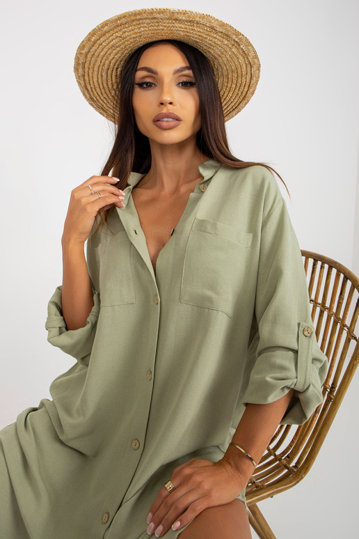 Gaiši zaļa midi kleita oversize...