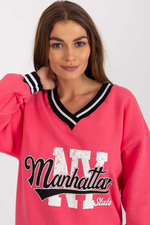 Koraļļu džemperis ar lielizmēra...