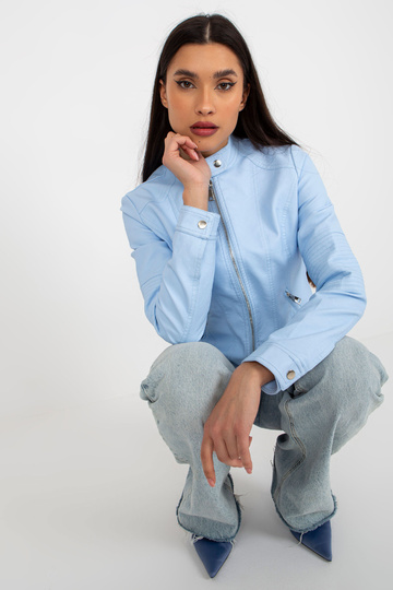 Gaiši zila eko-ādas...