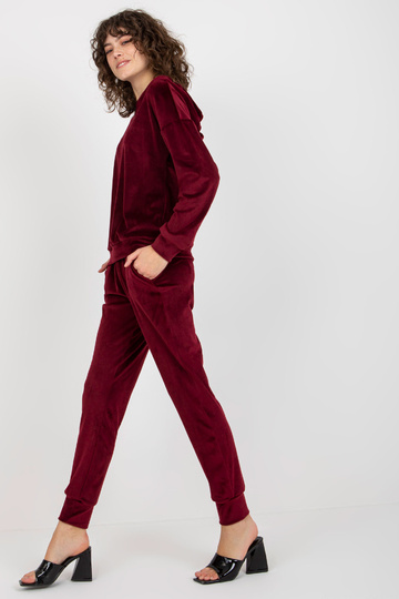 Bordo sieviešu velūra...