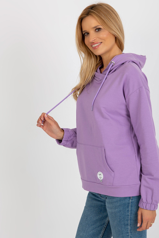 Gaiši violets sieviešu džemperis ar...