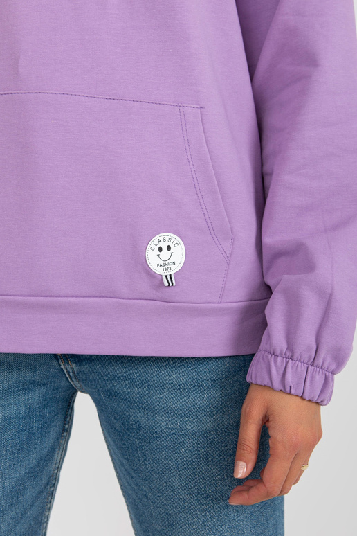 Gaiši violets sieviešu džemperis ar...