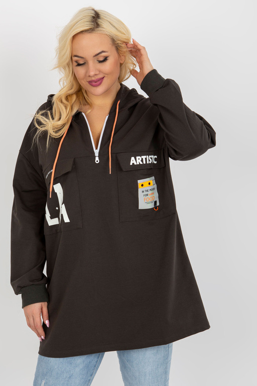 Haki krāsas garāks plus izmēra sporta... Haki krāsas garāks plus izmēra sporta...