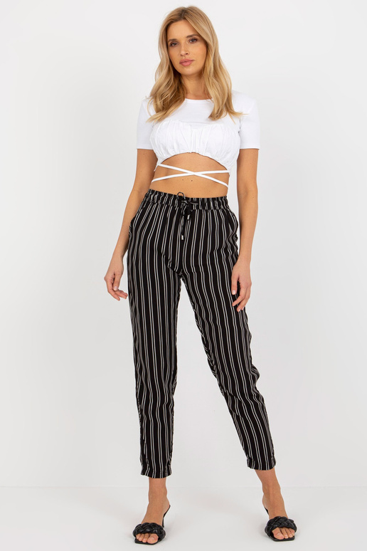 Melnas viskozes bikses no svītraina... Melnas viskozes bikses no svītraina...