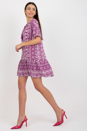 Violeta boho mini kleita ar... 2