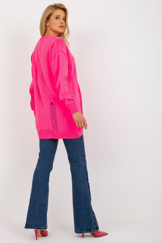 Fluo rozā liela izmēra jaka ar...