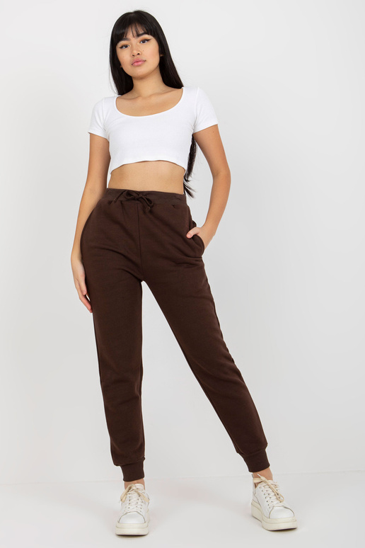 Brūnas siltas treniņbikses ar...