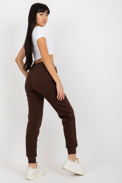 Brūnas siltas treniņbikses ar...