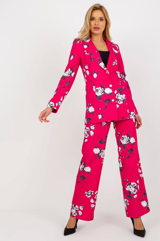 Fuksijas elegants žakete ar rozēm no... Fuksijas elegants žakete ar rozēm no...