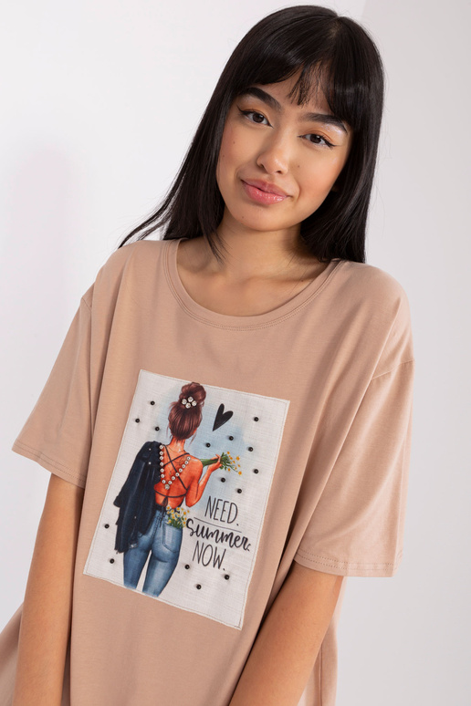 T-krekls-LK-TS-509353.25P-bēšs